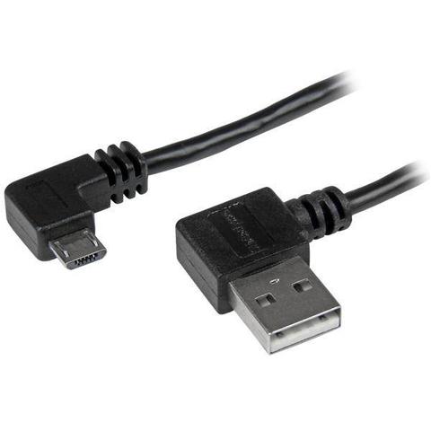 Startech 2m 6ft Micro-USB Cable with Right-Angled Connectors - USB A to Micro B