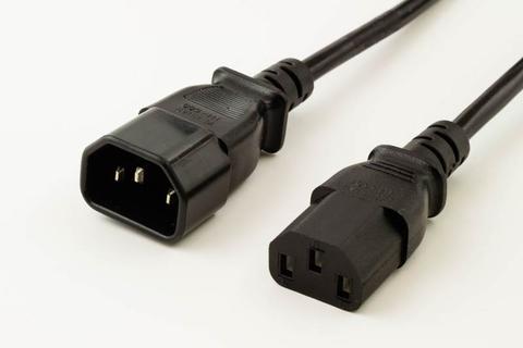 Eaton 10A IEC Male to Female Output Cord - 2M - 6E1624