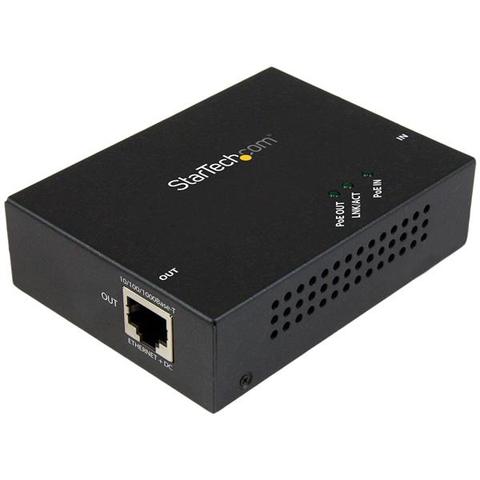 StarTech 1 Port Gigabit PoE+ Extender 802.3at & 802.3af - 100m (330ft)