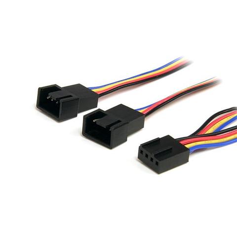 StarTech 12in 4 Pin PWM Fan Extension Power Y Cable – F/