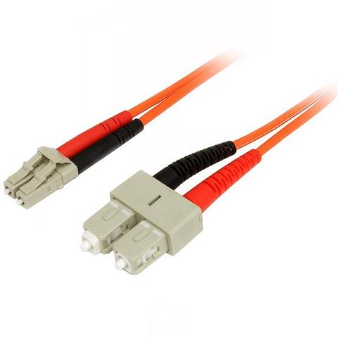 StarTech 2m Fiber Optic Cable - Multimode Duplex 50/125 - LSZH - LC/SC