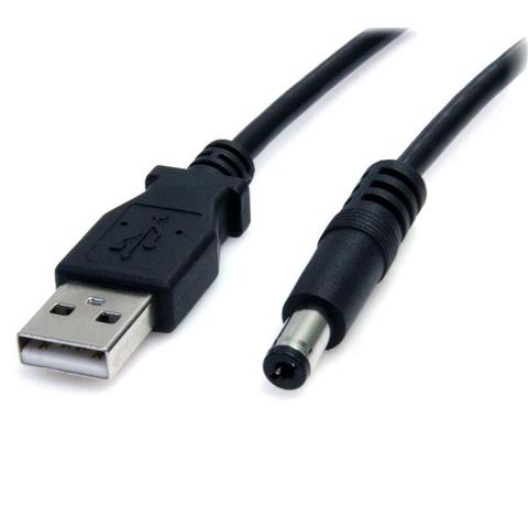 StarTech 2m USB to Type M Barrel Cable - USB to 5.5mm 5V DC Cable