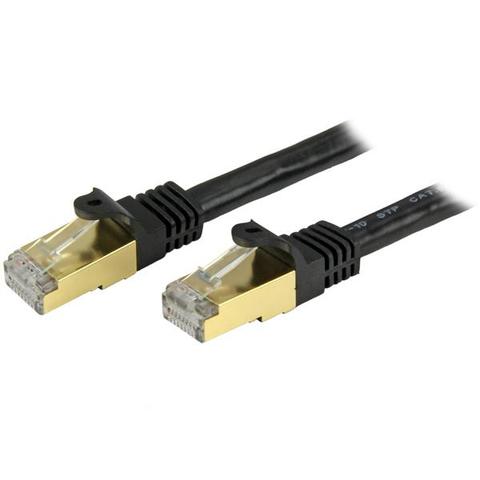 StarTech 1 m CAT6a Ethernet Cable - 10GbE STP Snagless 100W PoE Black