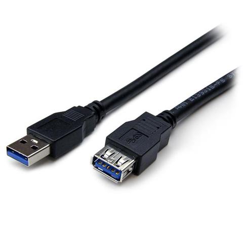 StarTech 1m Black SuperSpeed USB 3.0 Extension Cable A to A - M/F