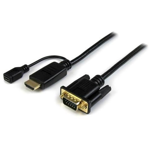 StarTech 3 ft HDMI to VGA active converter cable - HDMI to VGA adapter