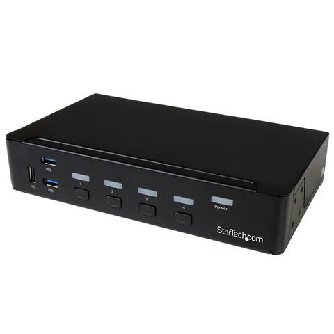 StarTech 4-Port DisplayPort KVM Switch With Built-in USB 3.0 Hub - 4K