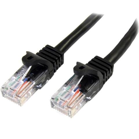 StarTech 3m Black Cat5e / Cat 5 Snagless Patch Cable 3 m