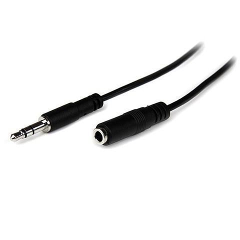 StarTech 1m Slim 3.5mm Stereo Extension Audio Cable - M/F