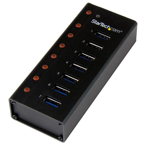 StarTech 7 Port USB 3.0 Hub Desktop or Wall-Mountable Metal Enclosure