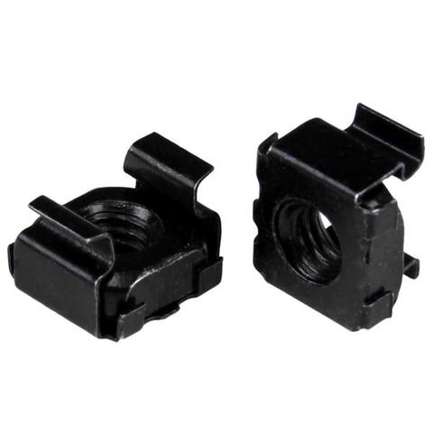 StarTech M5 Cage Nuts for Server Racks and Cabinets - 100 Pack, Black