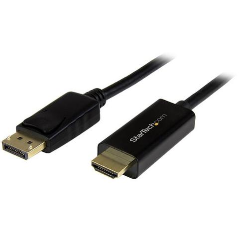 StarTech 2m(6ft) DisplayPort to HDMI Cable - 4K DP 1.2 to HDMI Adapter