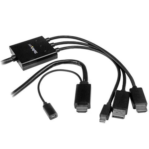 StarTech 6ft HDMI DisplayPort or Mini DisplayPort to HDMI Adapter Cable