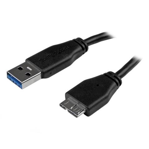 StarTech Short Slim SuperSpeed USB 3.0 A to Micro B Cable - M/M