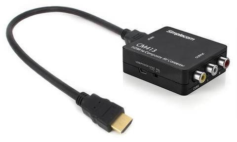 Simplecom HDMI to Composite AV CVBS 3RCA Video Converter 1080p Downscaling CM413