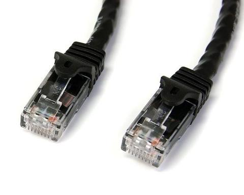 StarTech CAT6 Ethernet Cable 5m Black 650MHz 100W Snagless Patch Cord
