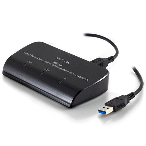 Alogic USB 3.0 to HDMI and DVI/VGA Dual Output External Multi Display Adapter
