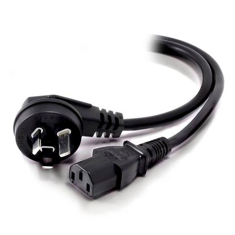 Alogic 2m Right Angle Aus Mains Plug to IECC13 (M/F)