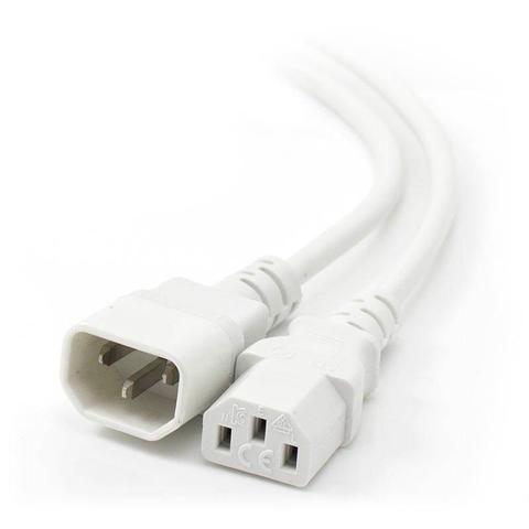 Alogic 3m IEC C13 to IEC C14 Computer Power Extension Cord (M/F)White