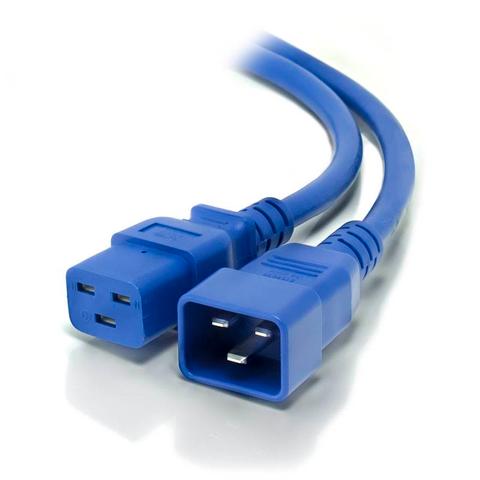 Alogic 3m IEC C19 to IEC C20 Power Extension (M/F) Cable BLUE