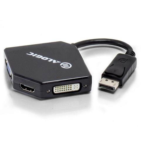 Alogic 3in1 DisplayPort to HDMI DVI VGA Adapter Male to 3Female