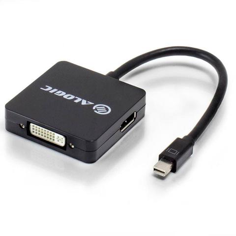 Alogic 3 in 1 Mini DisplayPort to DisplayPort HDMI DVI Adapter Male to