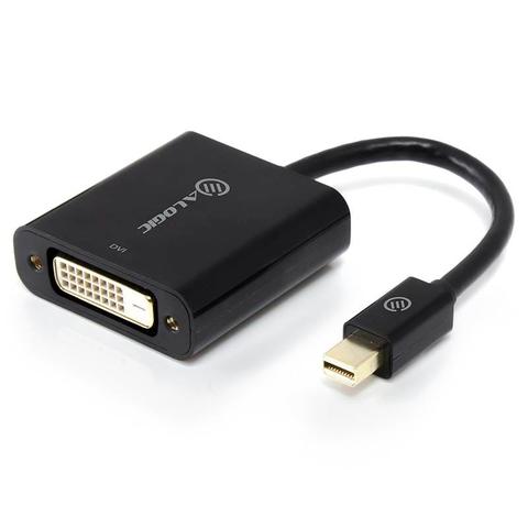 Alogic Elements 20cm Mini DisplayPort to DVI Adapter (M/F) Black
