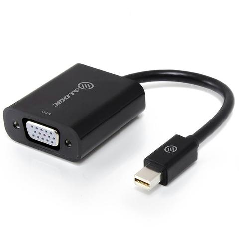 Alogic Elements 20cm Mini DisplayPort to VGA Adapter (M/F) Black
