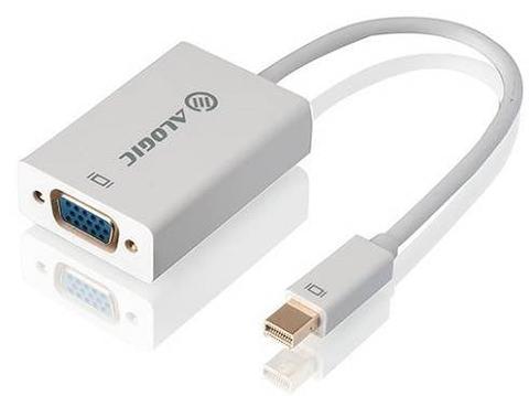 Alogic Premium 15cm Mini DisplayPort to VGA Adapter (M/F) White