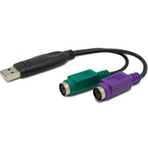 Alogic USB (Male) to 2 X PS/2 (Female) adaptor For PS/2 Keyboard Mouse