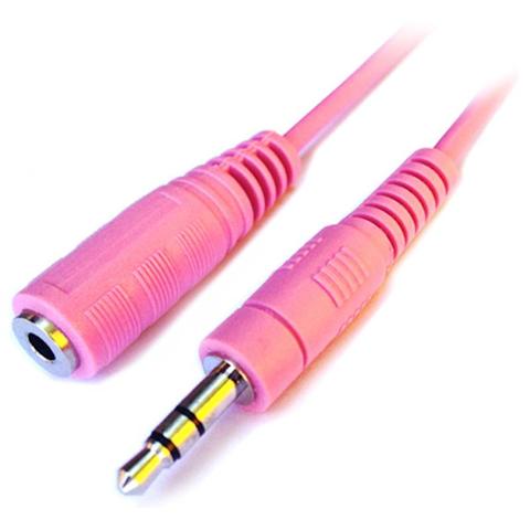 Alogic 0.5m PINK 3.5mm Stereo Audio Extension Cable (M/F)