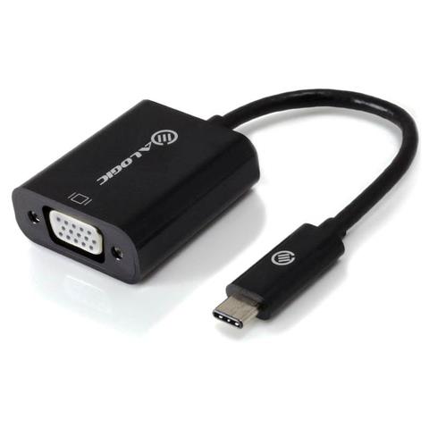 Alogic 10cm USBC to VGA Adapter Black