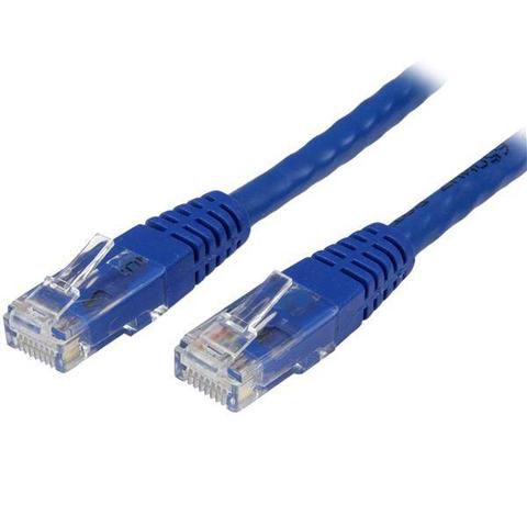 StarTech CAT6 Ethernet Cable 60cm Blue 650MHz Molded Patch Cord PoE++