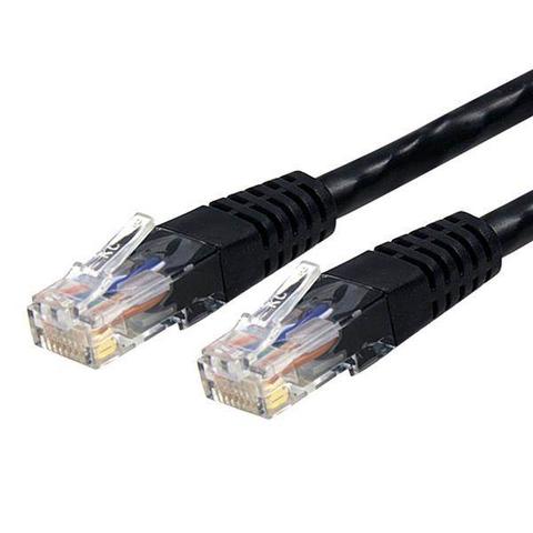 StarTech CAT6 Ethernet Cable 3m Black 650MHz Molded Patch Cord PoE++