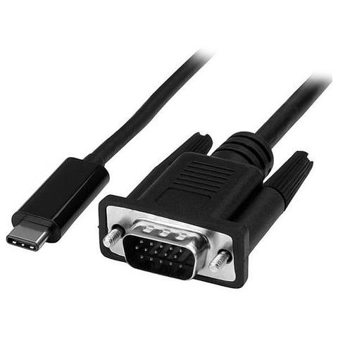 StarTech 3ft USB C to VGA Cable 1080p - USB Type C to VGA Video Adapter