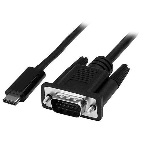 StarTech 6ft USB C to VGA Cable 1080p - USB Type C to VGA Video Adapter