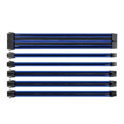 Thermaltake TtMod Sleeved PSU Extension Cable Set – Blue/Black