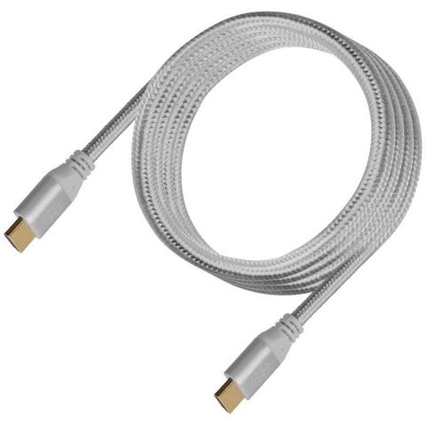 SilverStone CPH01C Premium Braided 1.8m 4K HDMI Cable - Charcoal