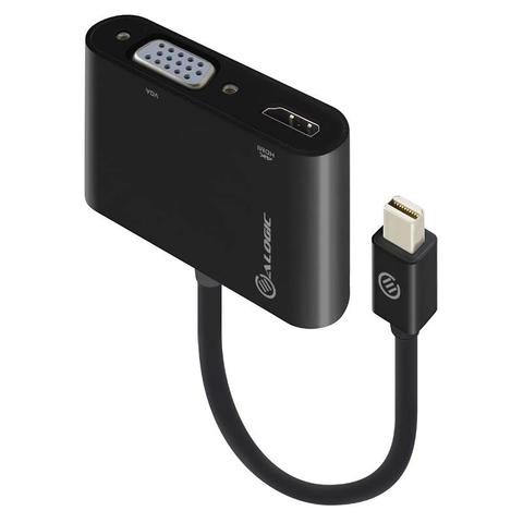 Alogic Premium Series 2-in-1 Mini DisplayPort to HDMI+VGA Adapter - (M/FF)