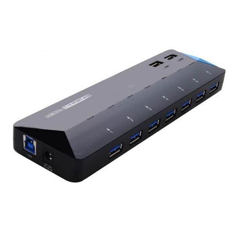Winstars WS-UH3073P2 7-Port USB 3.0 Hub with 2 Fast-Charging Ports