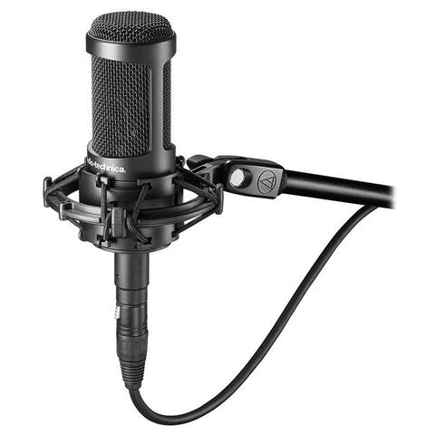 Audio-Technica AT2035 Cardioid Condenser Microphone with AT8458 Shock Mount