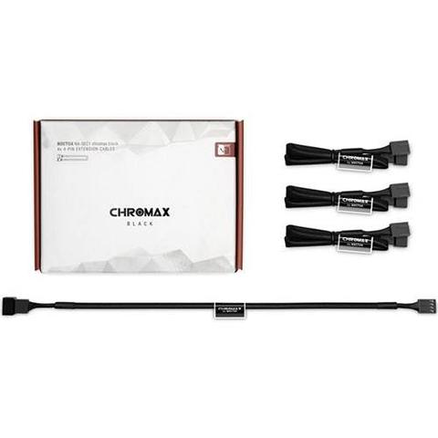 Noctua Chromax.Black 30cm 4Pin PWM Power Extension Cables - 4 Pack