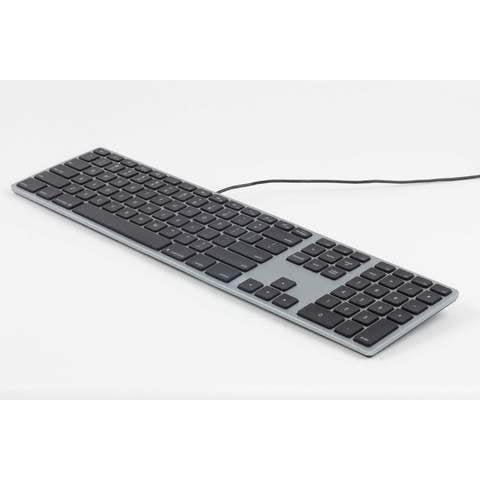 Matias FK318LB RGB Backlit Aluminum Keyboard for Mac - Space Grey