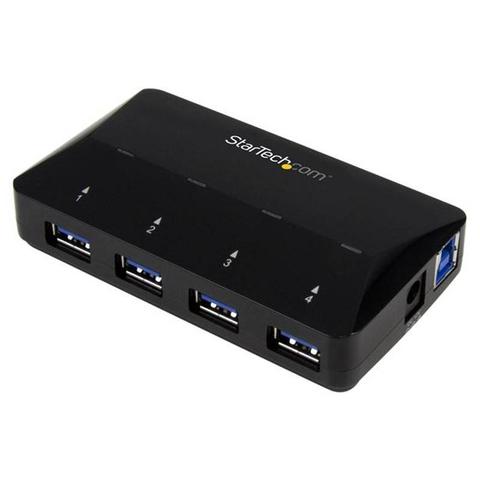 StarTech 4-Port USB 3.0 (5Gbps) Hub w/ 2.4A Dedicated Fast-Charge Pt