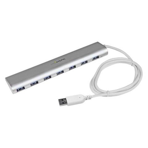 StarTech 7Port USB Hub - Aluminum and Compact USB 3.0 Hub for Mac
