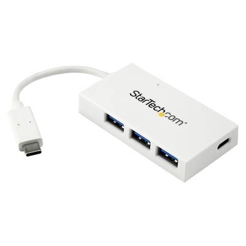 StarTech 4 Port USB C Hub 5Gbps - 3 USB-A/1 USB-C - Bus Powered/Compact