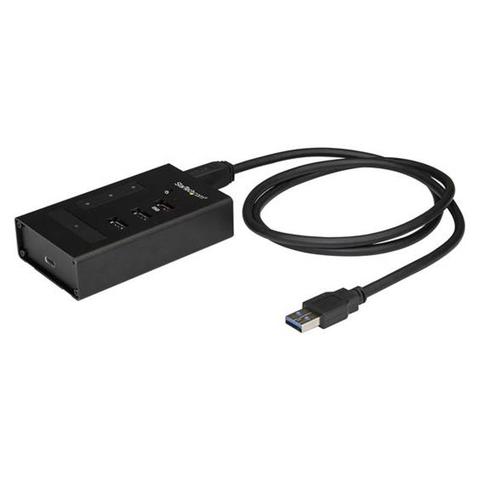 StarTech 4 Port USB 3.0 Hub 5Gbps - 1C/3A - Self Powered USB Type-A Hub
