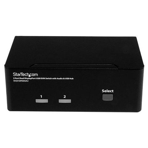 StarTech 4K Dual KVM Switch for DisplayPort Computers and Monitors