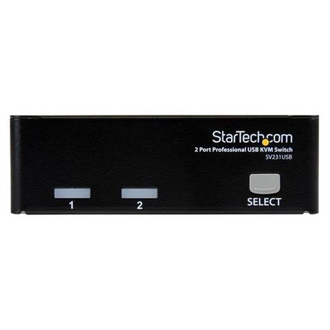 StarTech 2 Port Professional USB KVM Switch Kit with Cables
