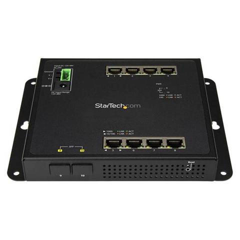 StarTech Industrial 8Port Gigabit PoE+ Switch w/2 SFP Slots 30W Managed