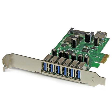 StarTech 7 Port USB 3.0 PCIe Low Profile Adapter Card